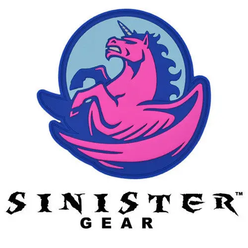 Sinister Gear "Pegasus" Pvc Patch - Pink 1
