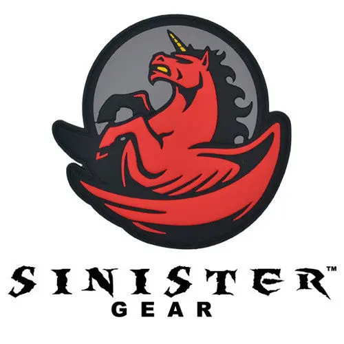 Sinister Gear "Pegasus" Pvc Patch - Red 1