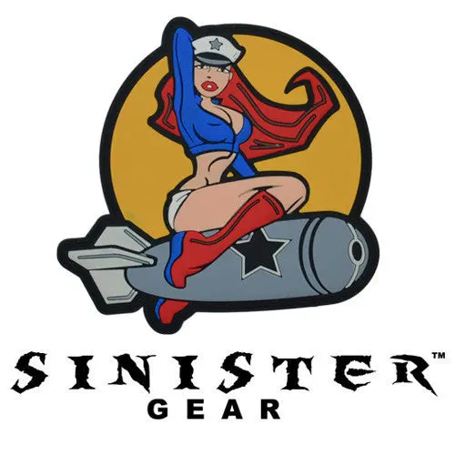 Sinister Gear "Pinup Bomb" Pvc Patch - Color 1