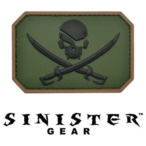 Sinister Gear "Pirate Skull" Pvc Patch - Arid 1