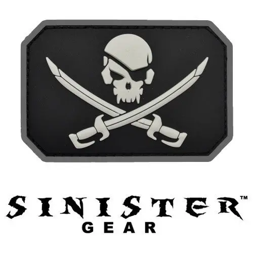 Sinister Gear "Pirate Skull" Pvc Patch - Swat 1