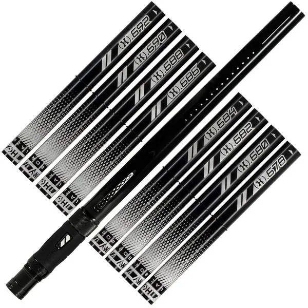 Hk Army Lazr Barrel Kit - Autococker Thread - Polished Black/Black Inserts 1