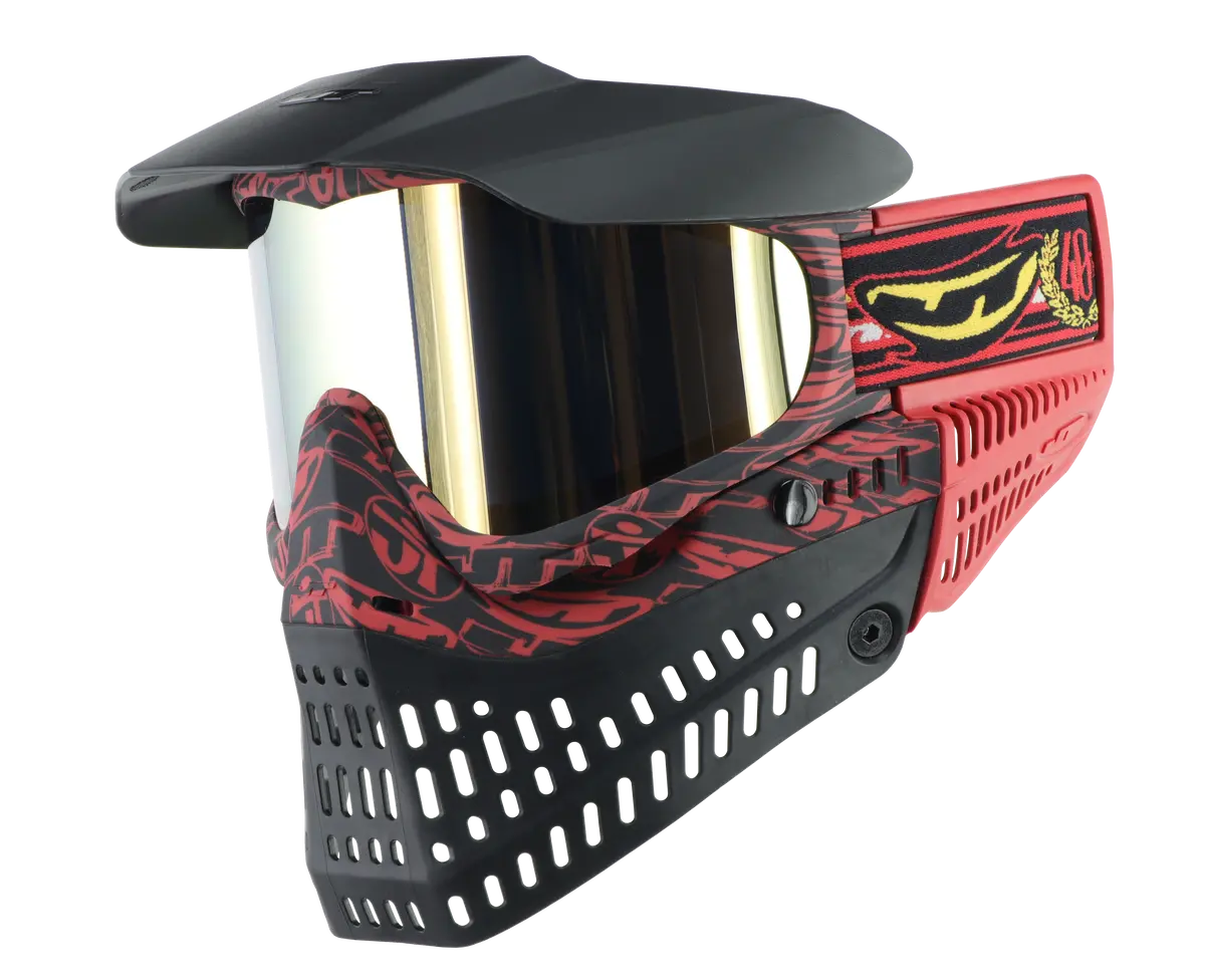 Jt Proflex Paintball Mask - Le Jt 40Th Anniversary W/ Clear & Gold Lenses 1