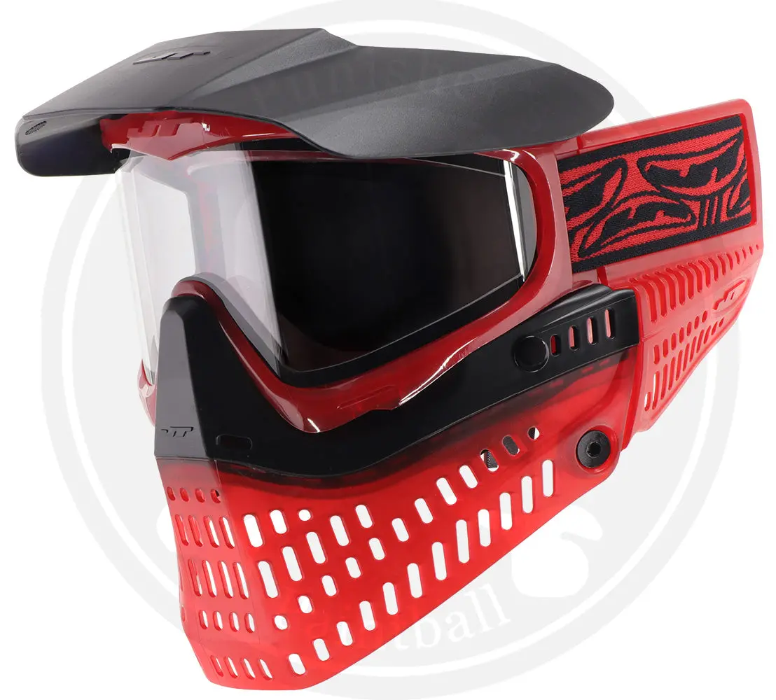 Jt Proflex Paintball Mask - Le Translucent Ice Red 1