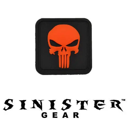 Sinister Gear "Punisher Pendant" Pvc Patch - Orange 1
