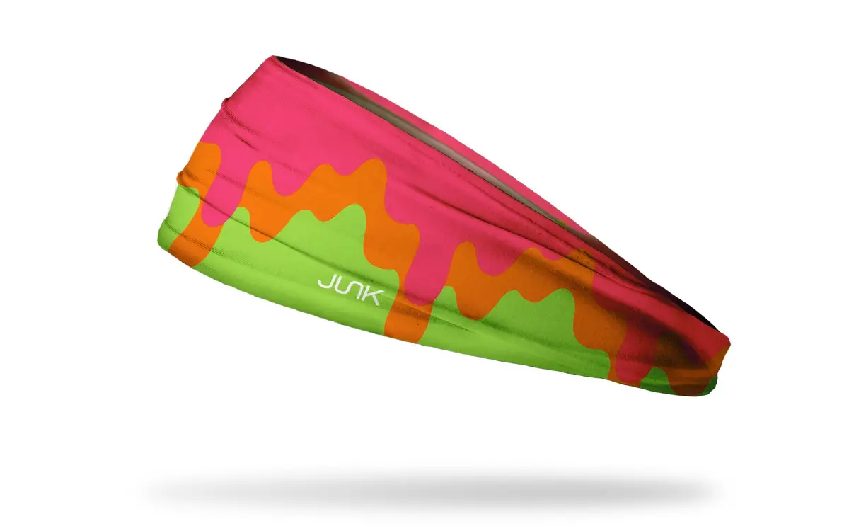 Rainbow Sherbert Drip Big Bang Lite Headband 1