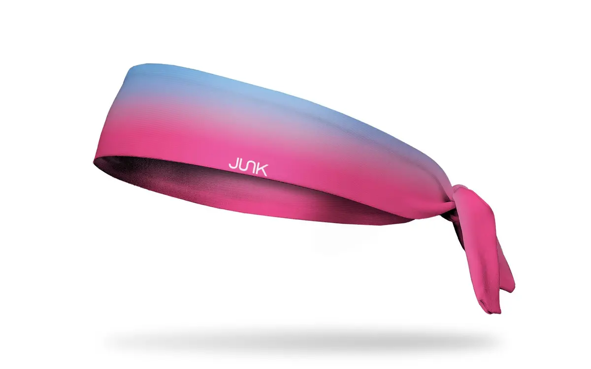 Ribbie Blue Flex Tie Headband 1