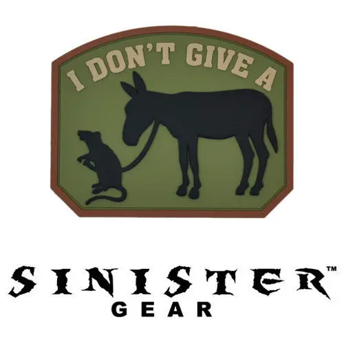 Sinister Gear "Rats A**" Pvc Patch - Arid 1
