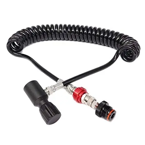 Tippmann Coiled Remote Line With Quick Disconnect & Slide Check 1