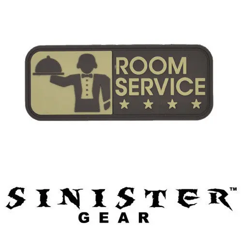 Sinister Gear "Room Service" Pvc Patch - Acu 1