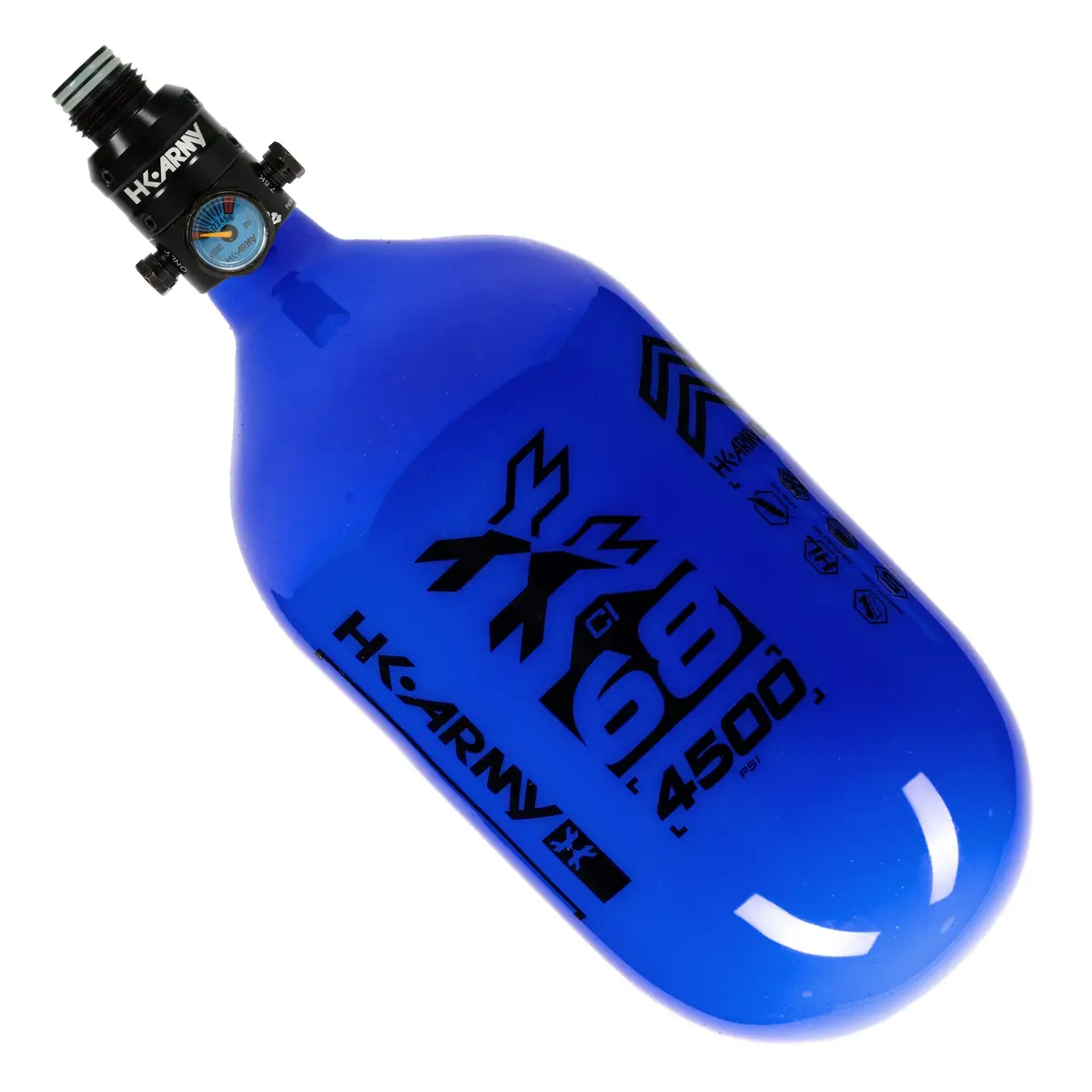 Hk Army "Extra Lite" Carbon Fiber Tank - V2 Pro Reg - Rush - 68/4500 Psi - Blue/Black 1