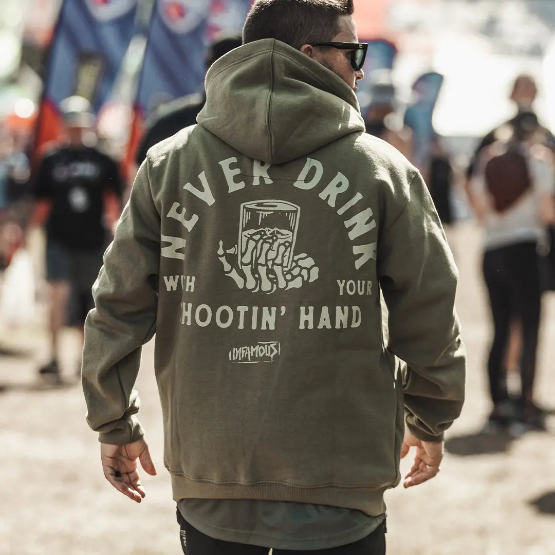Infamous Heavy-Weight Hoodie - Shooting Hand 1
