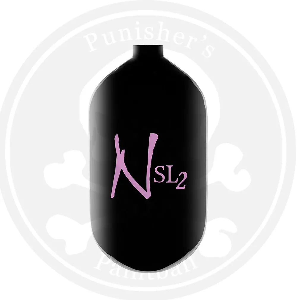 Ninja Sl2 68/4500 Carbon Fiber Paintball Tank Bottle Only - Black/Pink 1