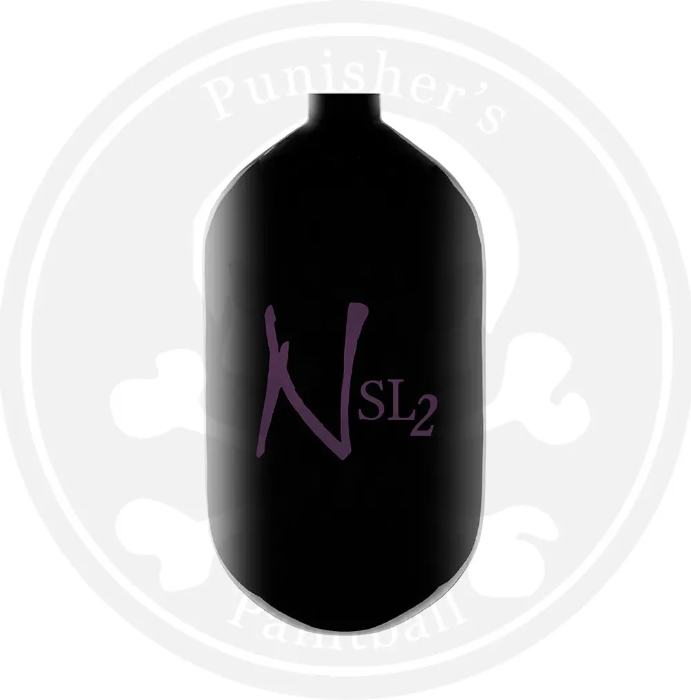 Ninja Sl2 68/4500 Carbon Fiber Paintball Tank Bottle Only - Black/Purple 1