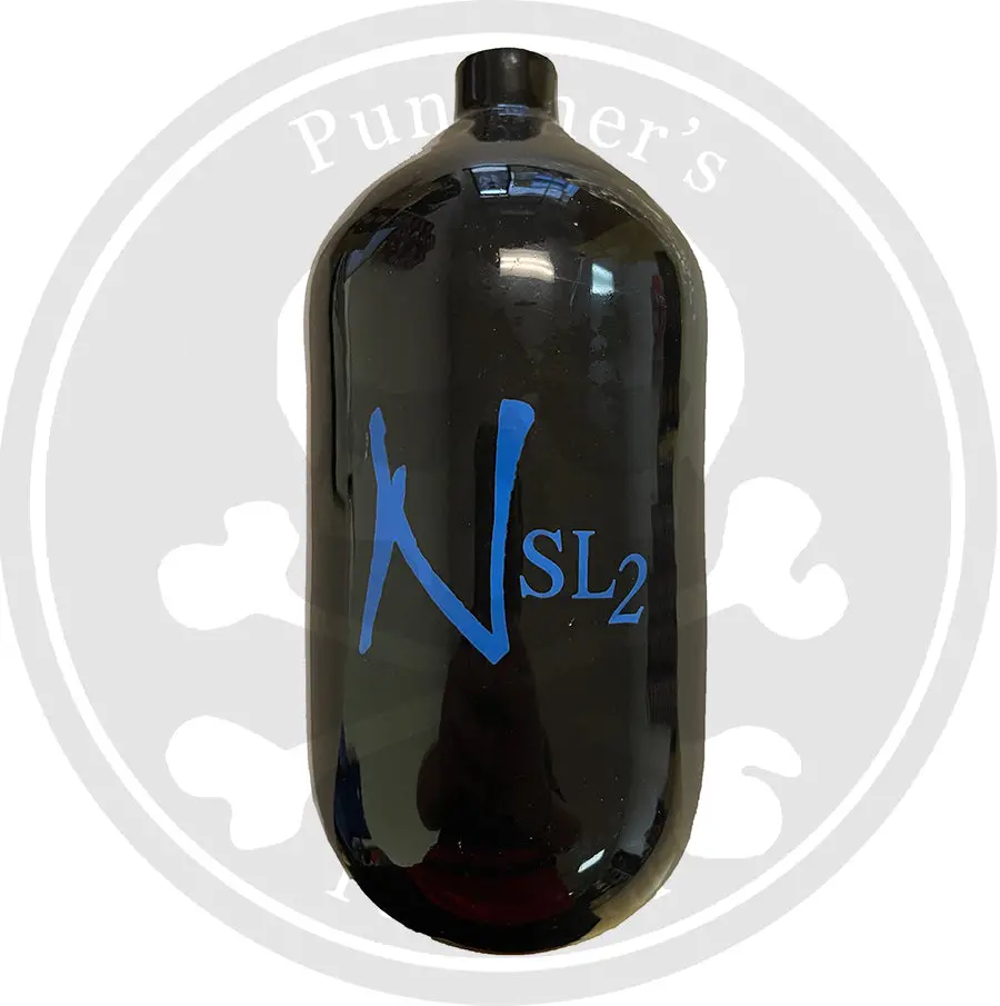 Ninja Sl2 77/4500 Paintball Tank Bottle Only - Black/Blue 1