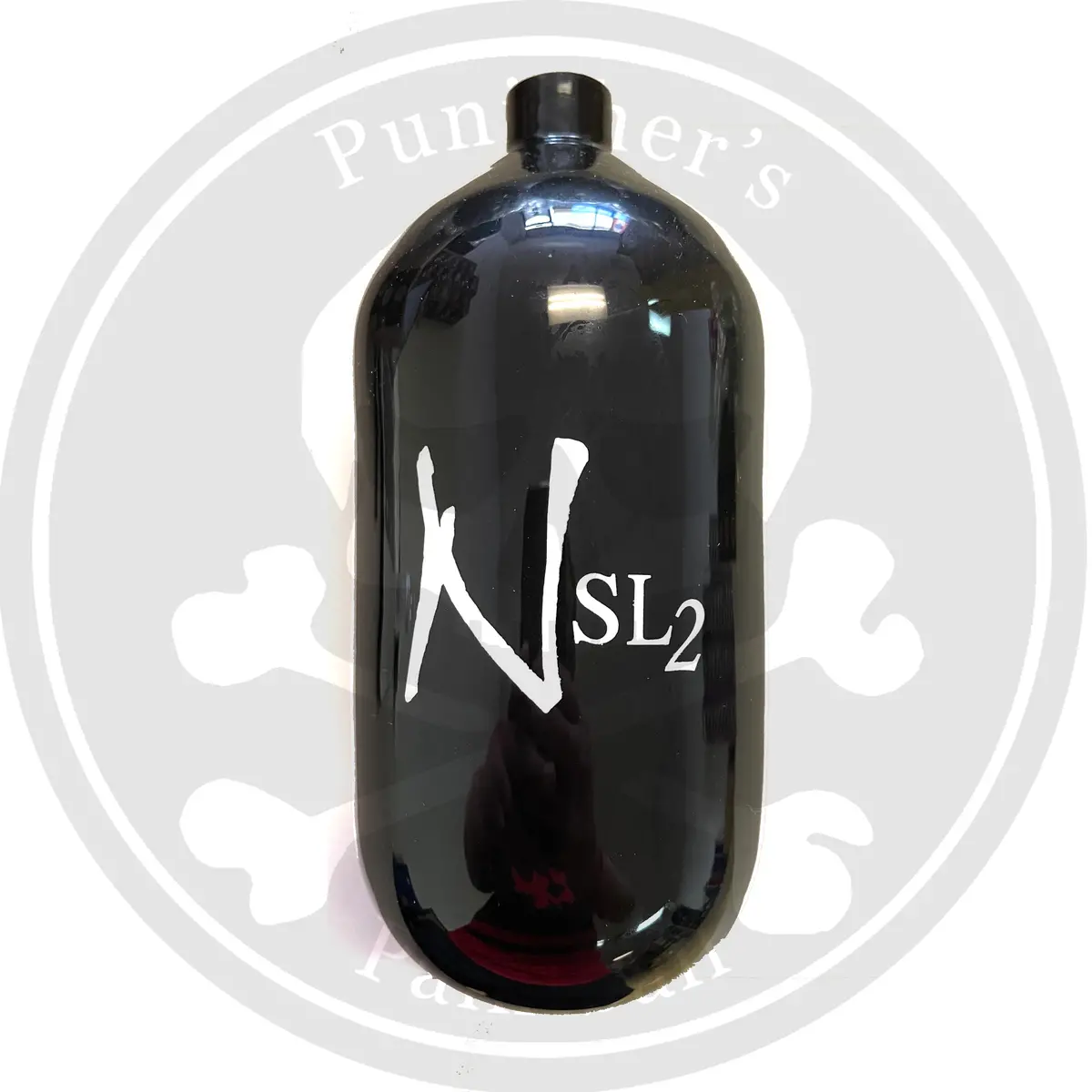 Ninja Sl2 77/4500 Paintball Tank Bottle Only - Black/White 1