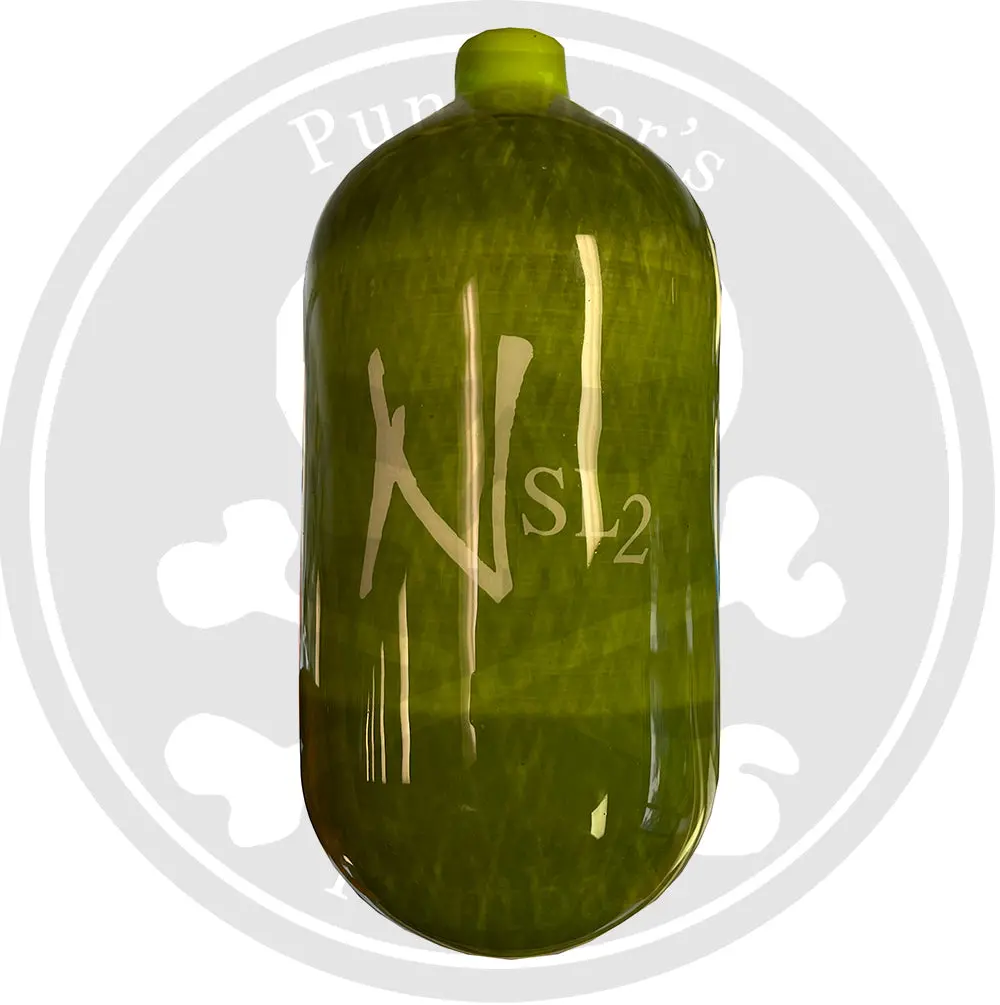 Ninja Sl2 77/4500 Paintball Tank Bottle Only - Lime 1