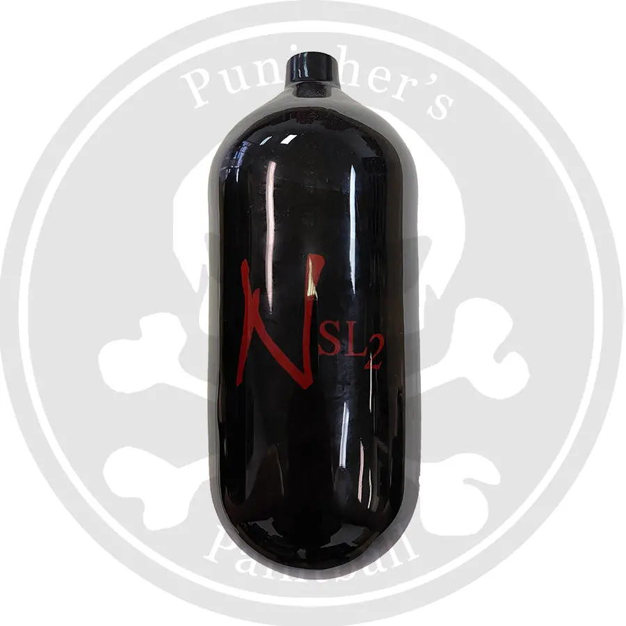Ninja Sl2 90/4500 Paintball Tank Bottle Only - Black/Red 1