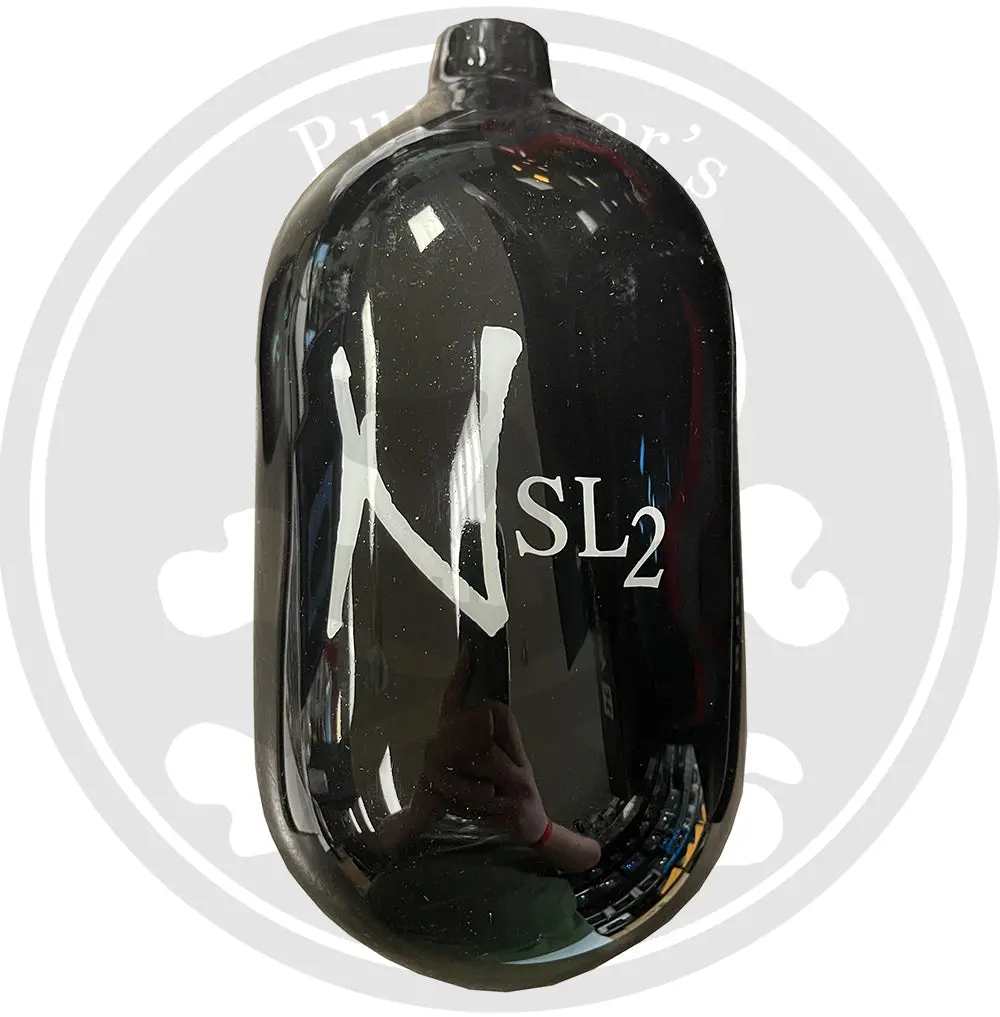 Ninja Sl2 68/4500 Carbon Fiber Paintball Tank Bottle Only - Black/White 1