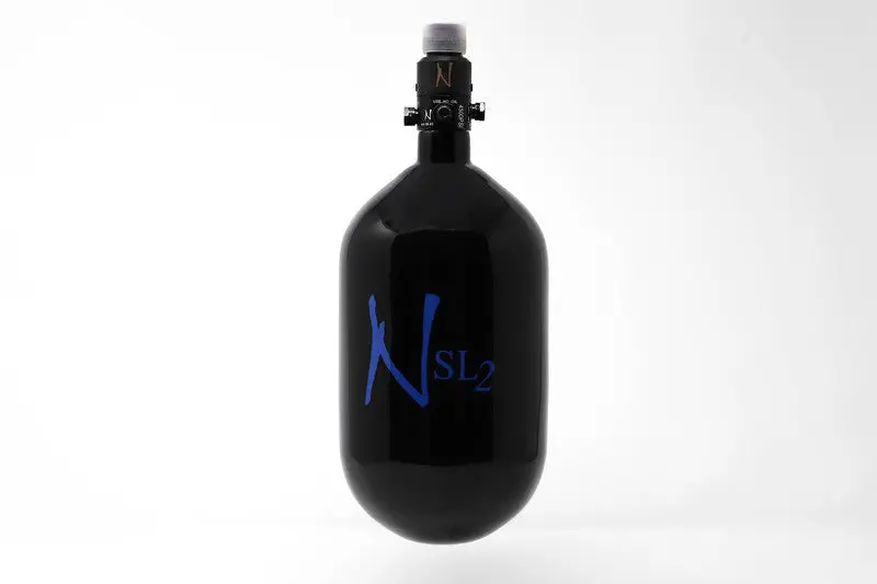 Ninja Sl2 68/4500 Carbon Fiber Paintball Tank - Black/Blue 1