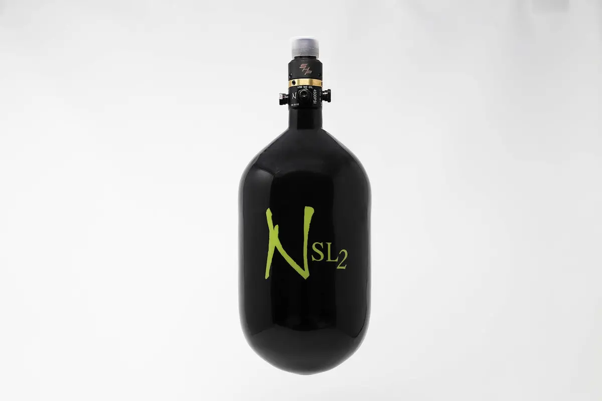 Ninja Sl2 68/4500 Carbon Fiber Paintball Tank - Black/Lime 4