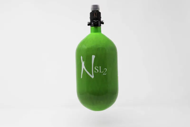 Ninja Sl2 68/4500 Carbon Fiber Paintball Tank - Lime 1