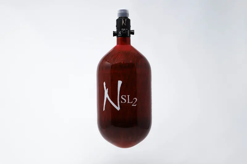 Ninja Sl2 68/4500 Carbon Fiber Paintball Tank - Red 1