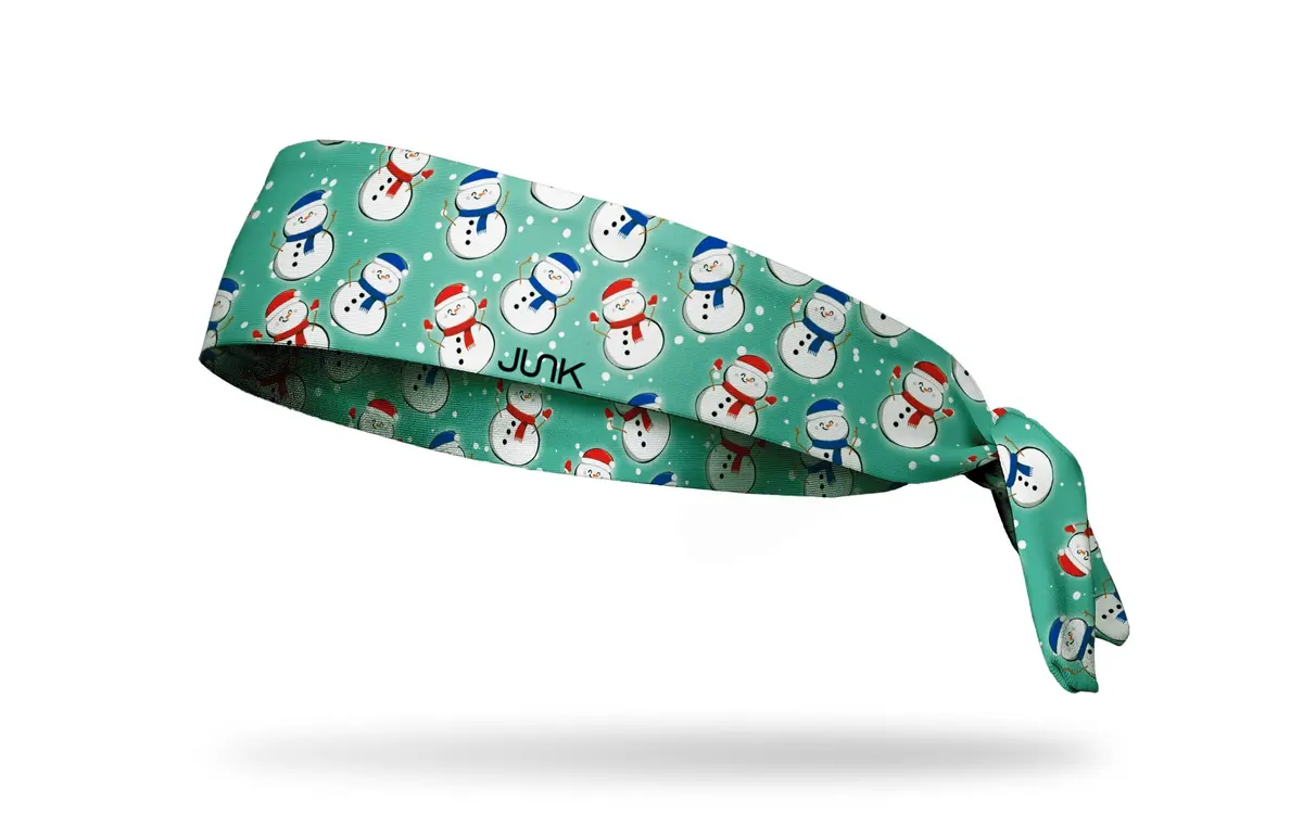 Snowmen On Parade Flex Tie Headband 1