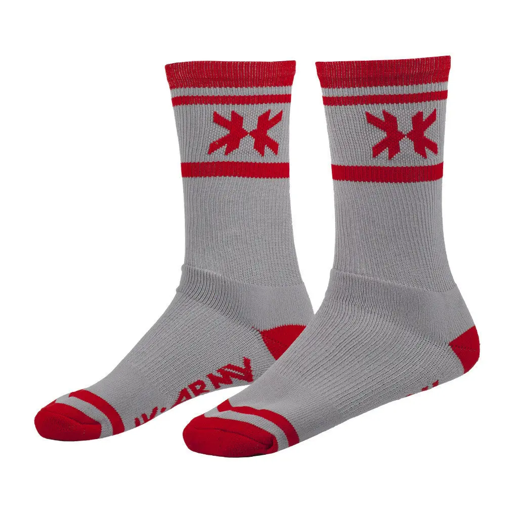 Speed Socks - Tracer - Grey/Red 1