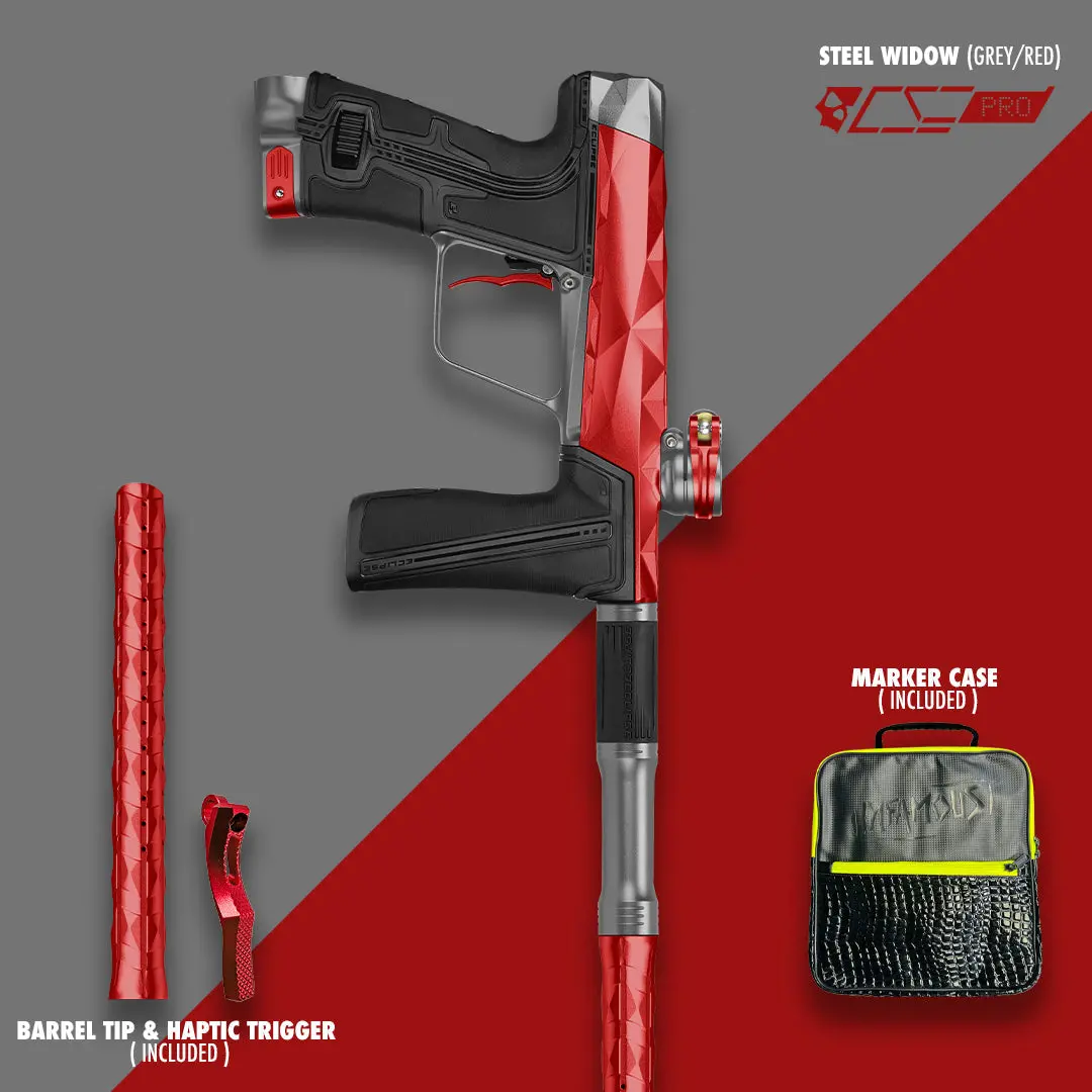 Planet Eclipse/Infamous Cs3 Pro Paintball Gun - Steel Widow (Red/Medium Grey) *Pre-Order* 1