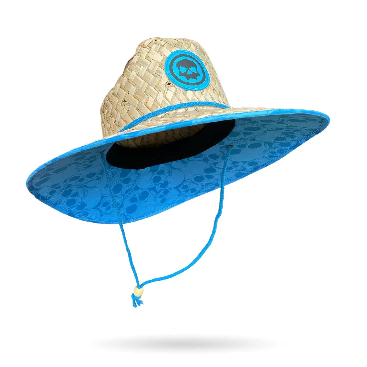 Infamous Sunhat - Cyan Skull 1