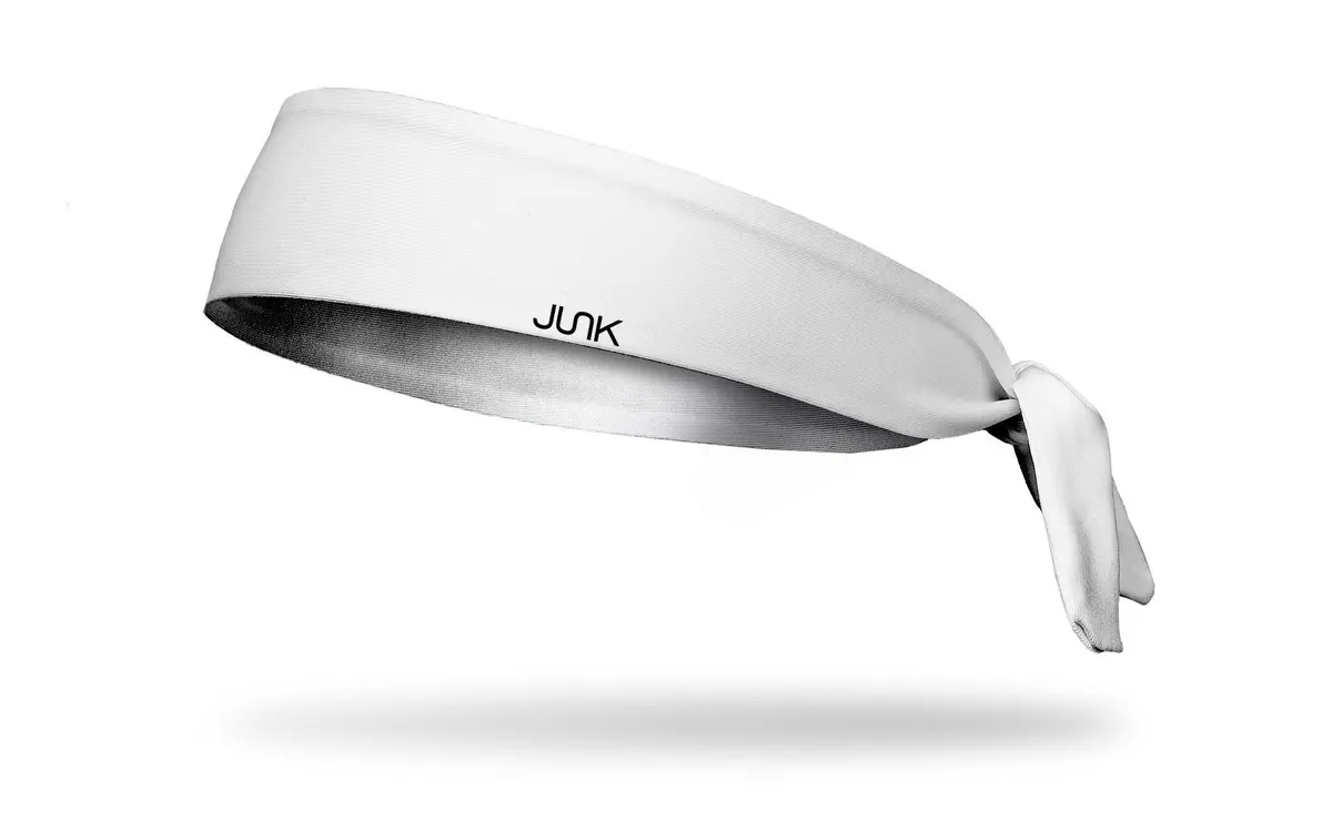Super Chill White Flex Tie Headband 1