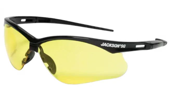 Anti-Fog Safety Glasses - Amber Lens - Jackson Safety - Box Of 12 1