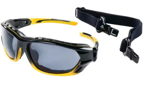 Anti Fog/Hard Coat Sealed Safety Glasses - Smoke 1
