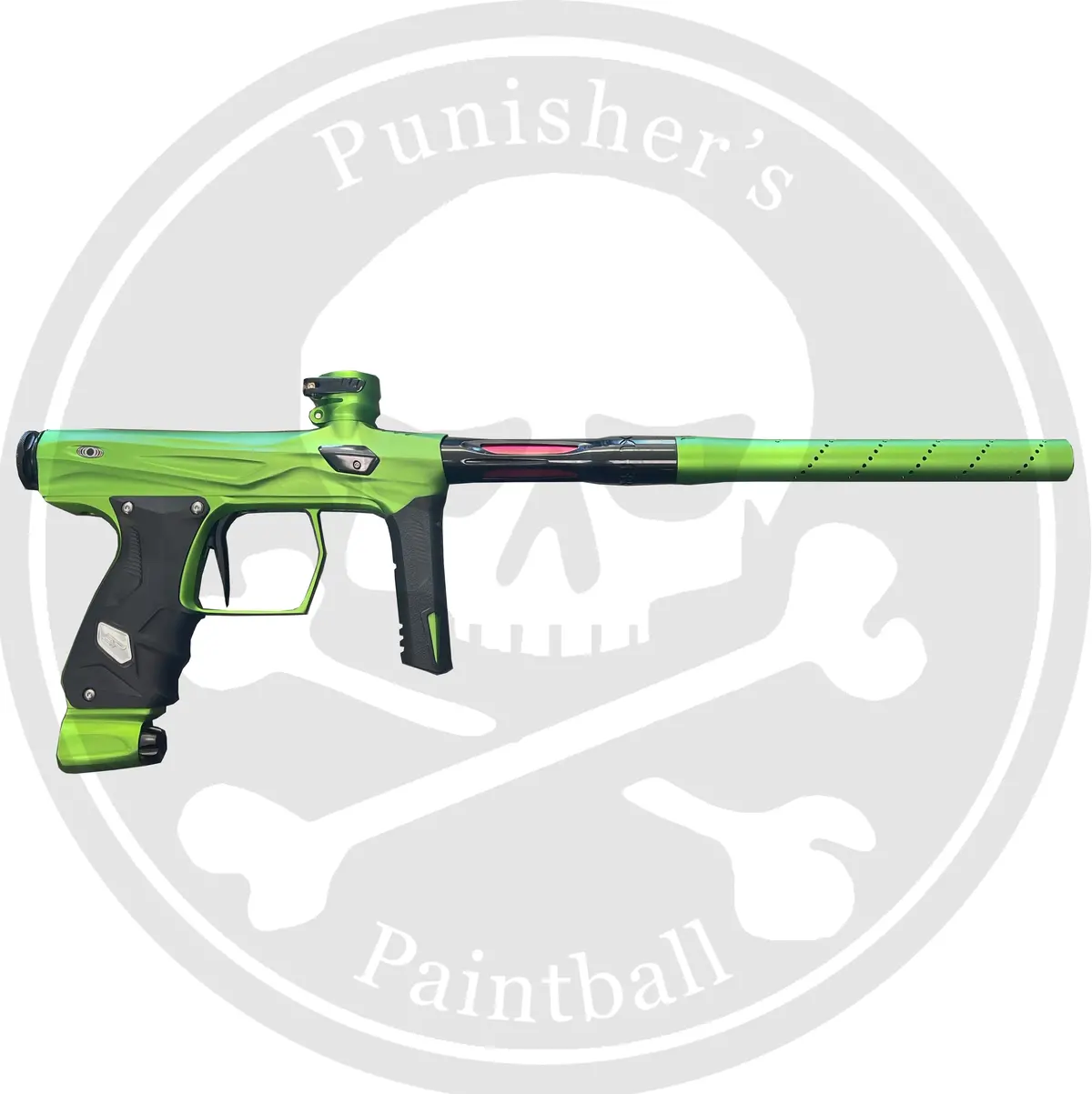 Sp Shocker Amp Paintball Gun - Dust Green / Polished Black 1