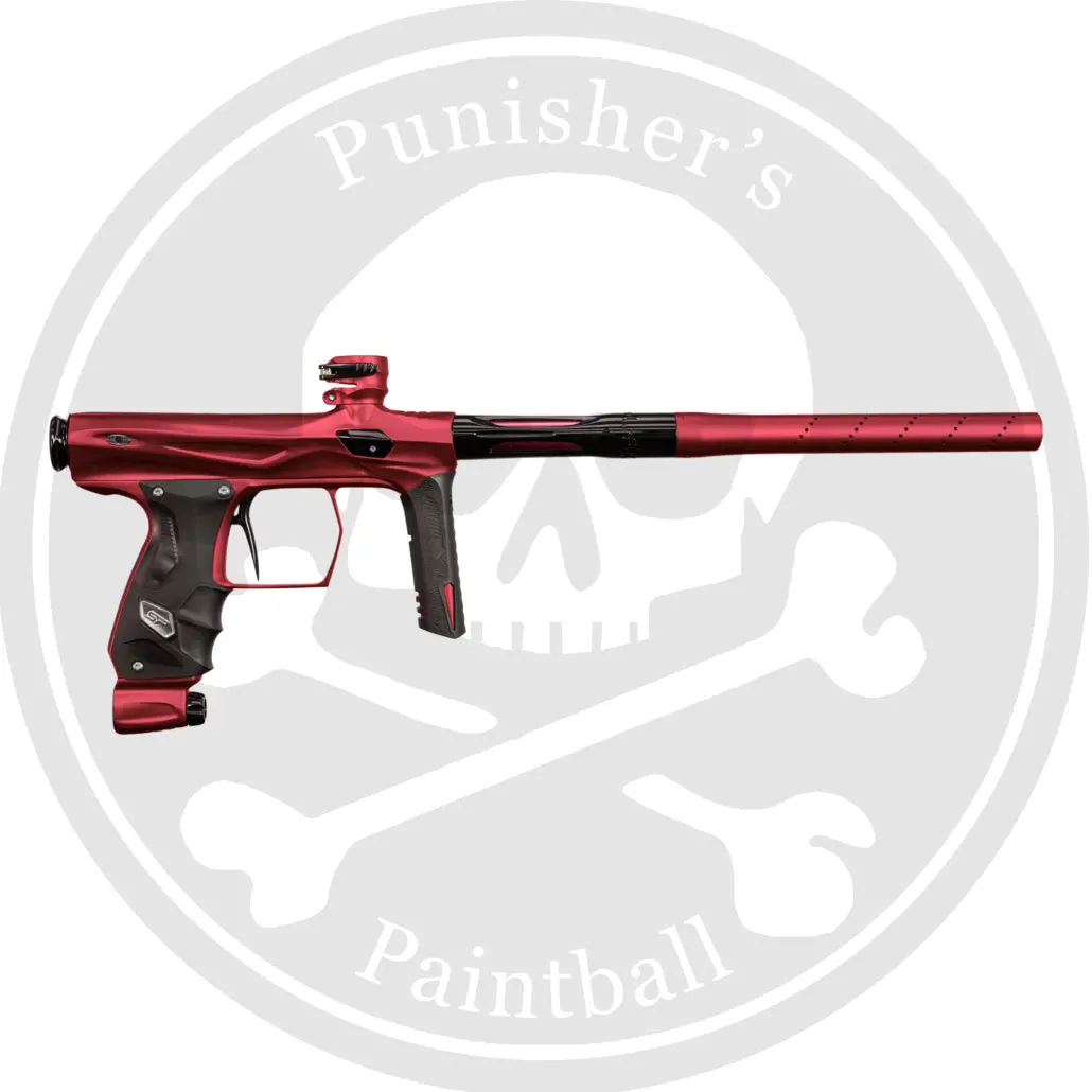 Sp Shocker Amp Paintball Gun - Dust Red / Polished Black 1