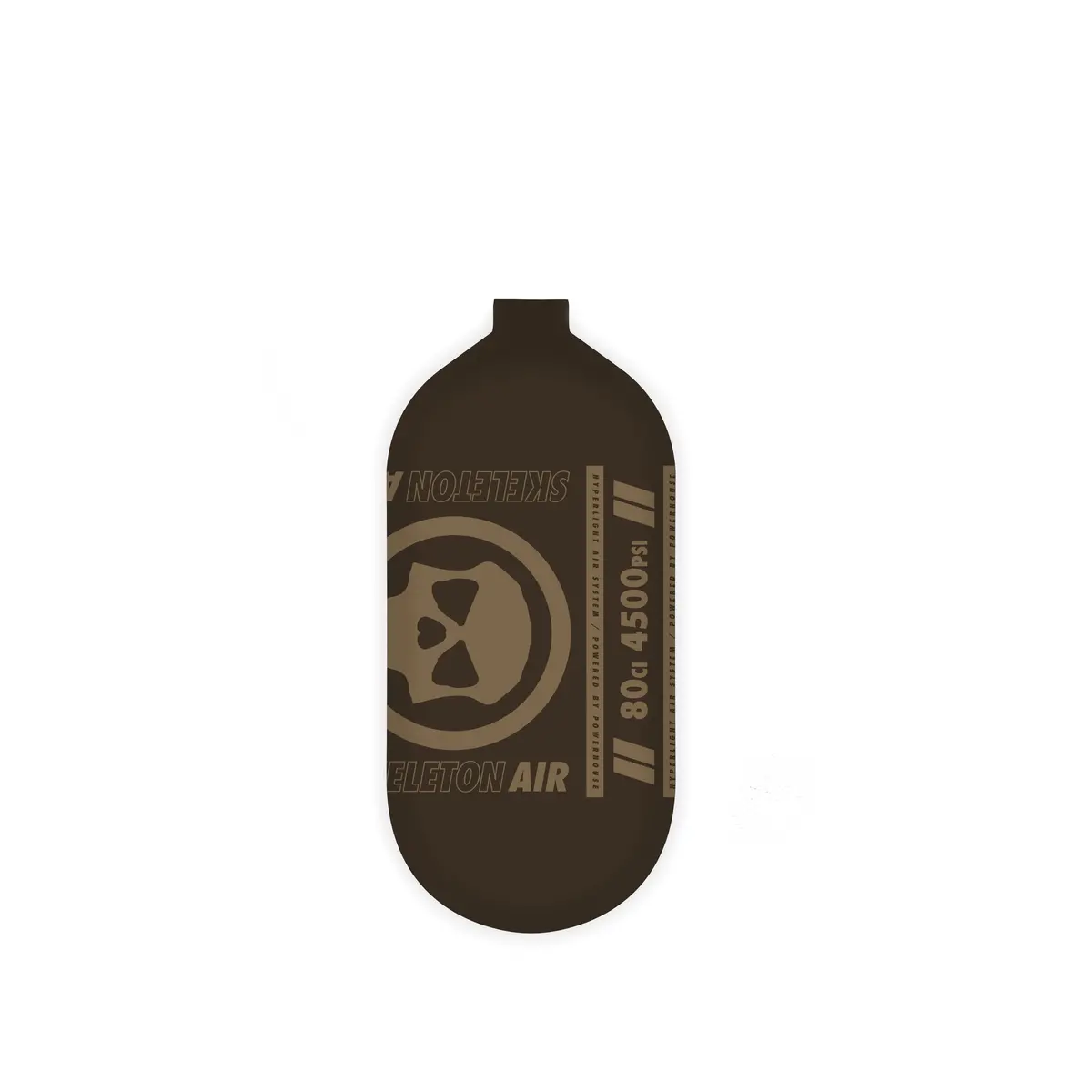 Infamous Air Hyperlight Paintball Tank - Bottle Only - Brown/Tan - 80Ci / 4500Psi 1