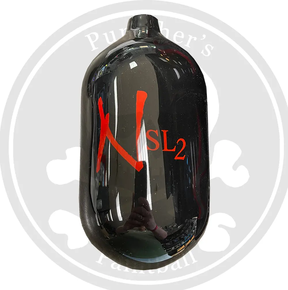 Ninja Sl2 68/4500 Carbon Fiber Paintball Tank Bottle Only - Black/Red 1