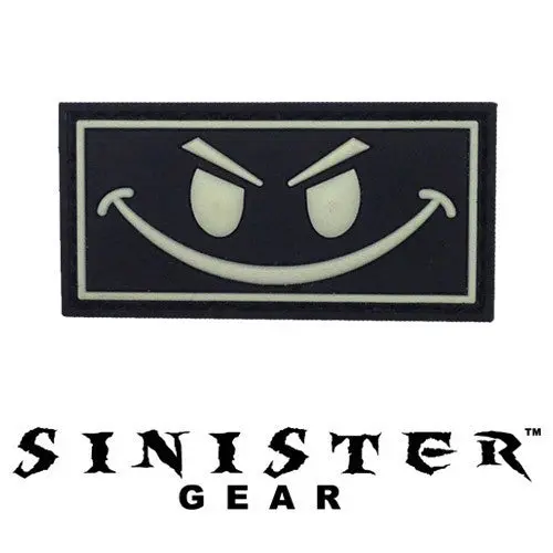 Sinister Gear "Smile" Pvc Patch - Swat (Glows In The Dark) 1