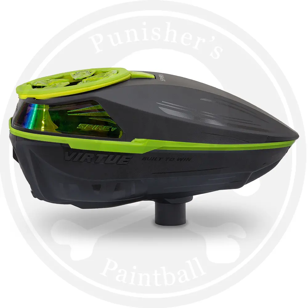 Virtue Spire 5 Paintball Loader - Black/Lime 1