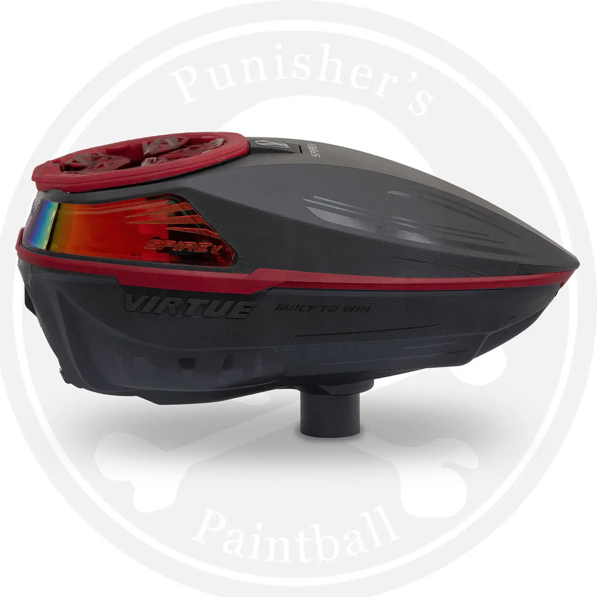 Virtue Spire 5 Paintball Loader - Black/Red 1