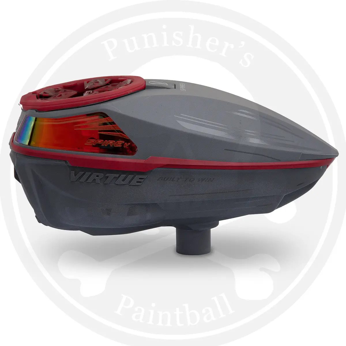 Virtue Spire 5 Paintball Loader - Grey/Red 1