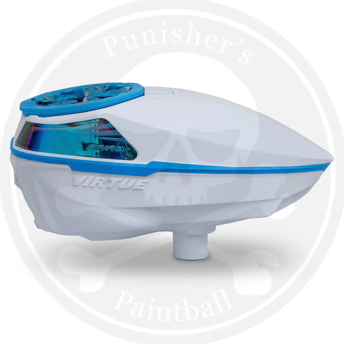 Virtue Spire 5 Paintball Loader - White/Blue 1