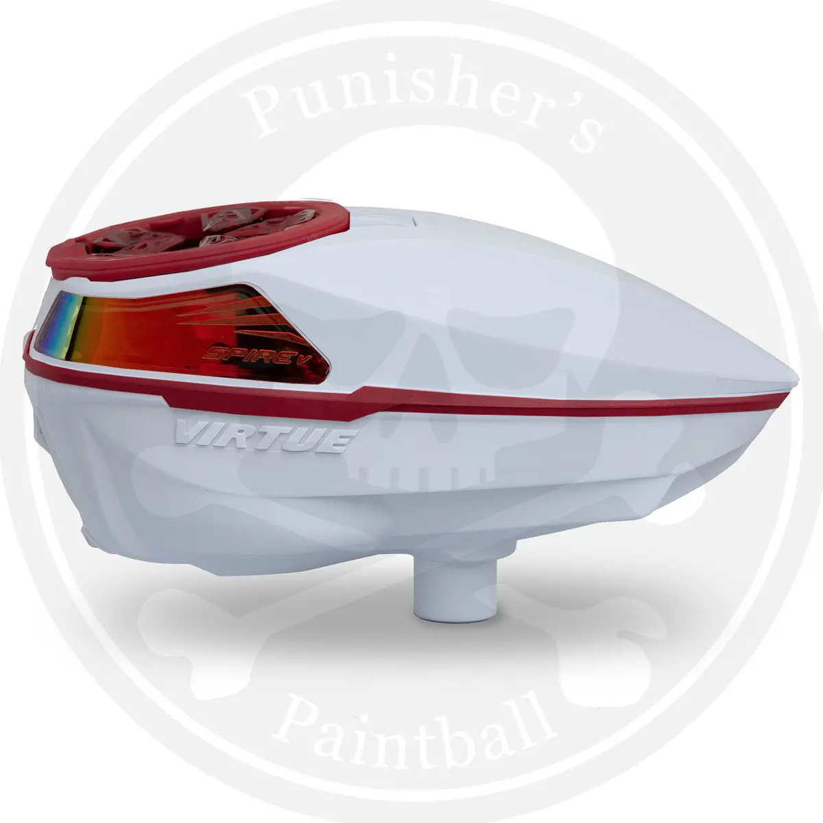Virtue Spire 5 Paintball Loader - White/Red 1