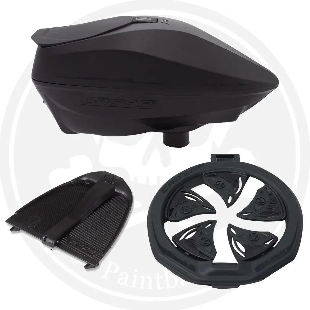 Virtue Spire Ir2 Paintball Loader Package W/ Sf3 Speedfeed - Black 1