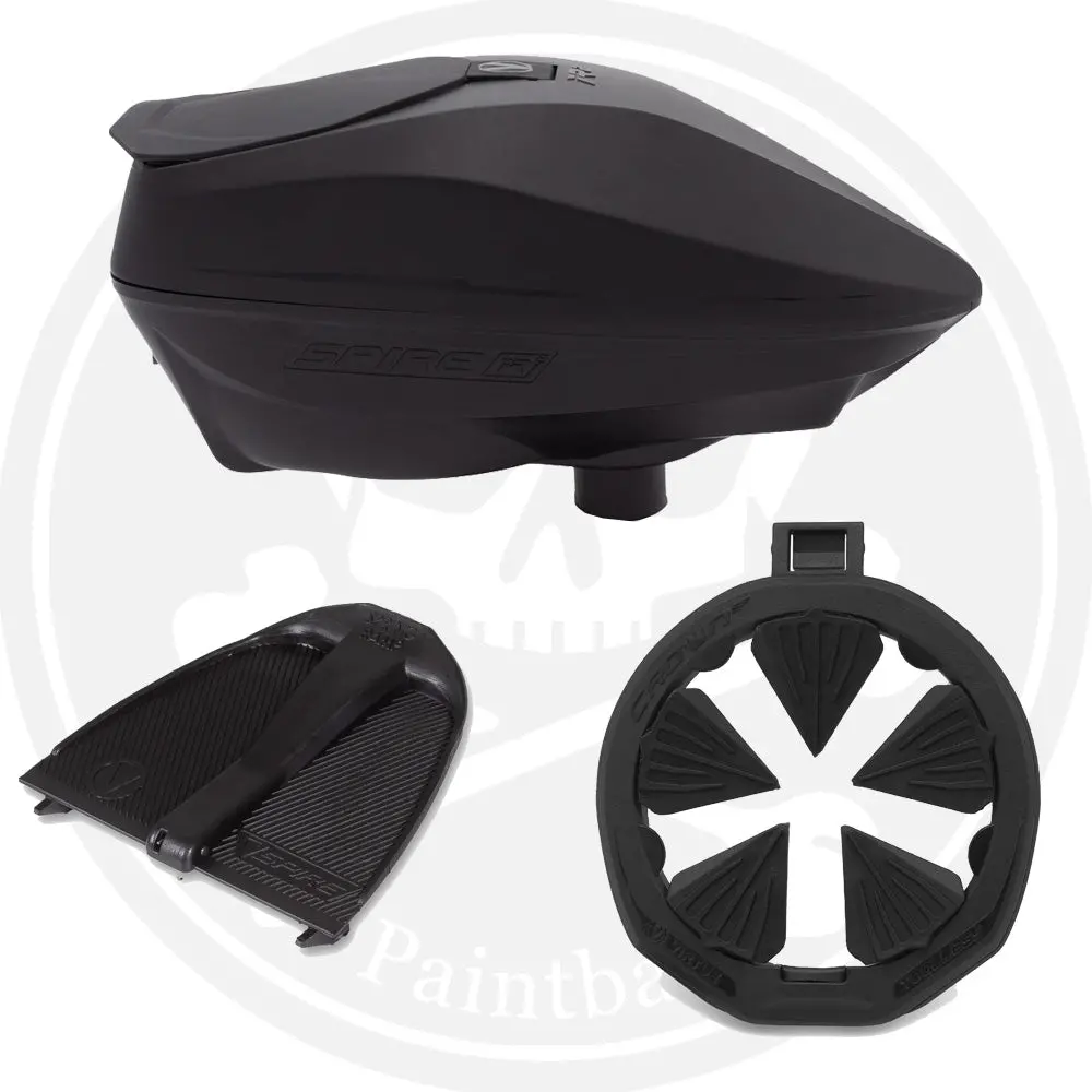 Virtue Spire Ir2 Paintball Loader Package W/ Sf-R Speedfeed - Black 1