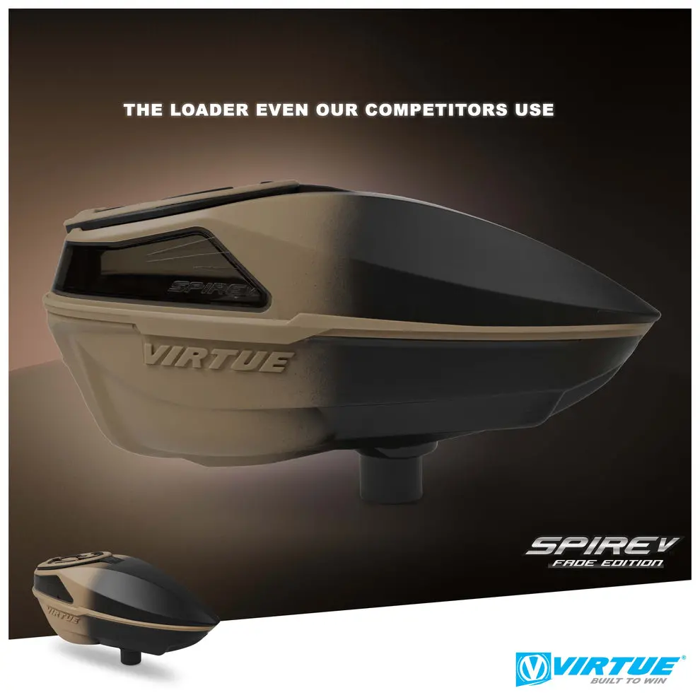 Virtue Spire 5 Paintball Loader- Desert Black Fade 1