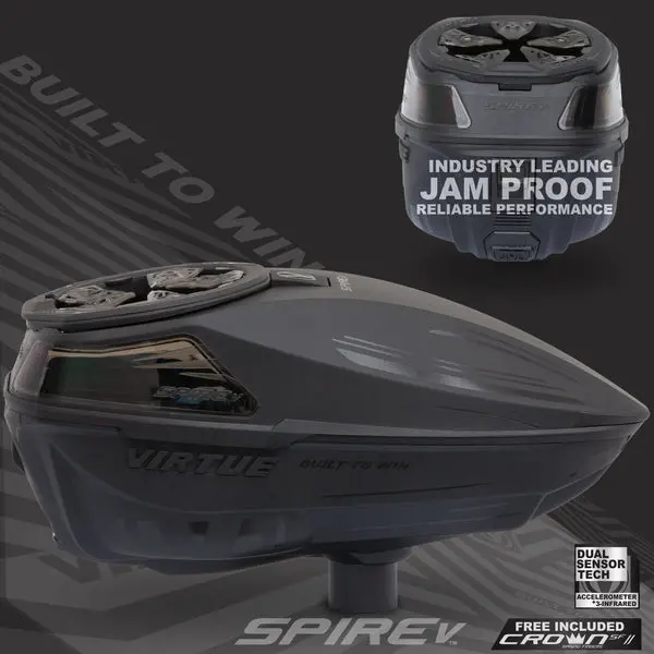 Virtue Spire 5 Paintball Loader - Black 2
