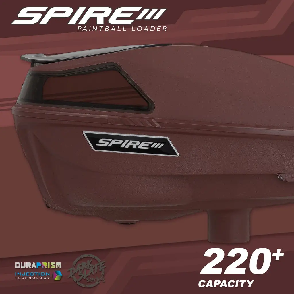 Virtue Spire 3 Paintball Loader - Dark Slate Red 1