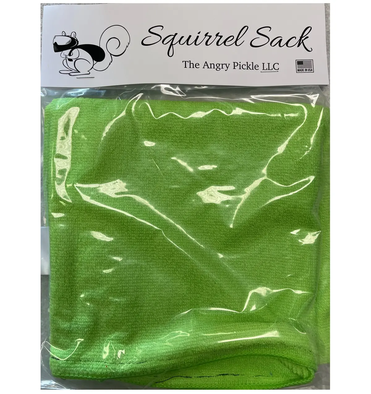Squirrel Sack Microfiber Bag - Green 1